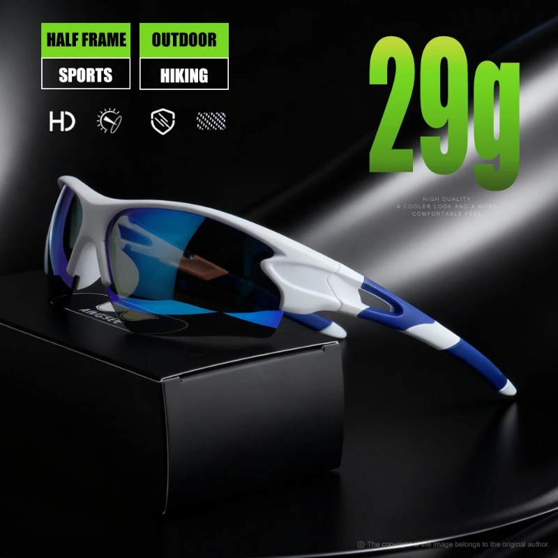 Fishing Sunglasses Polarized - 라운드형 스포츠 편광 선글라스, UV400 차단