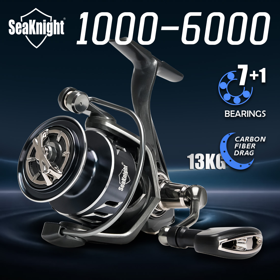 Kastking Reel Zephyr - SeaKnight 브랜드 SANGE 시리즈 1000-6000 스피닝